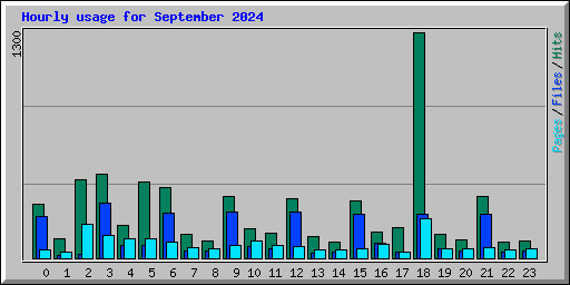 Hourly usage for September 2024